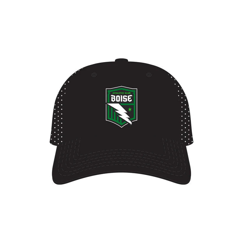 Athletic Blub Boise Black Curve Bill Crest Hat
