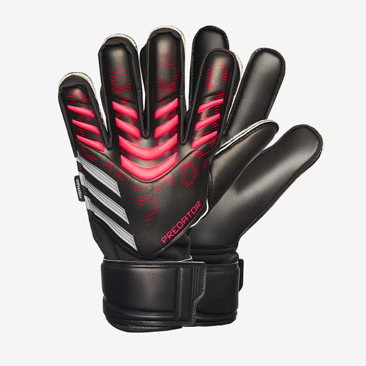 Junior Predator Match Fingersave Keeper Glove [Black/Lucid Red]