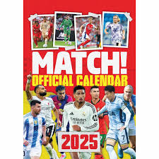 Match World Soccer Stars Official 2025 Calendar