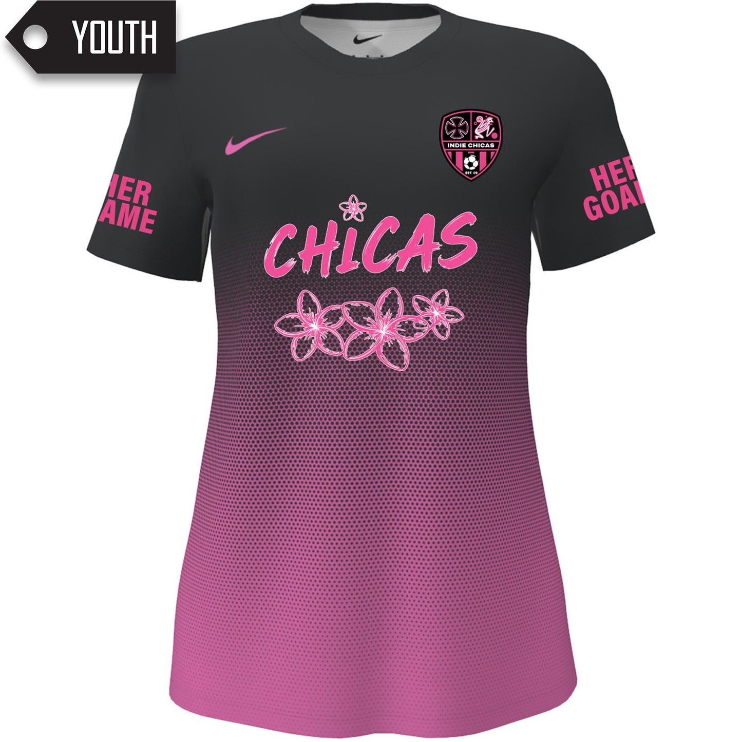 Indie Chicas Black Game Jersey [Youth]