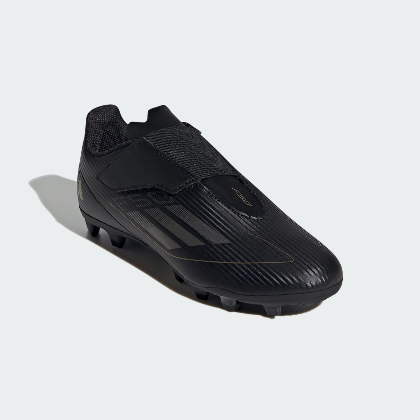 Junior F50 Club Velcro FxG [Black/Gold]