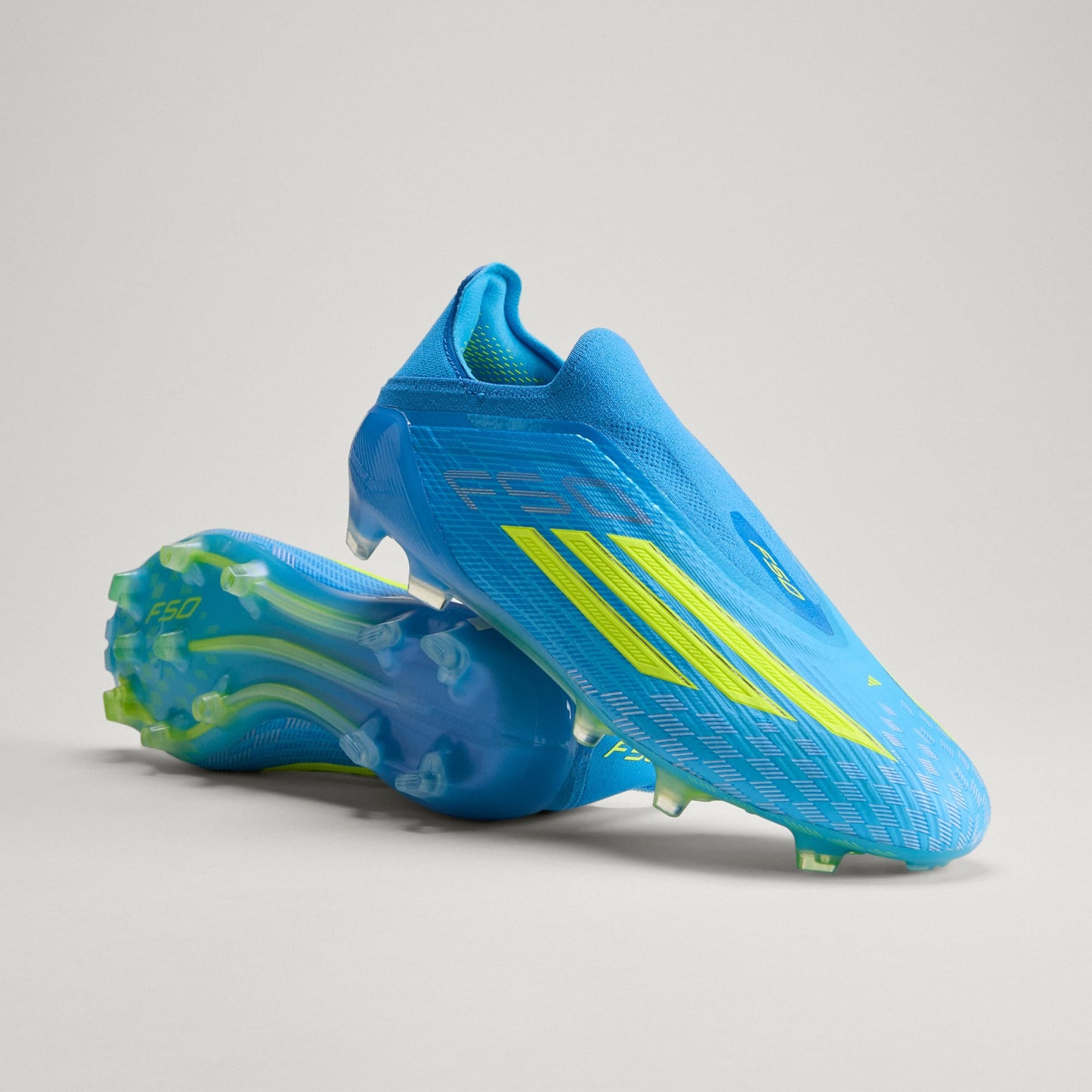 F50 Elite Laceless FG [Ray Blue/Solar Yellow/Aqua]