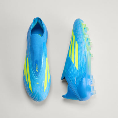 F50 Elite Laceless FG [Ray Blue/Solar Yellow/Aqua]