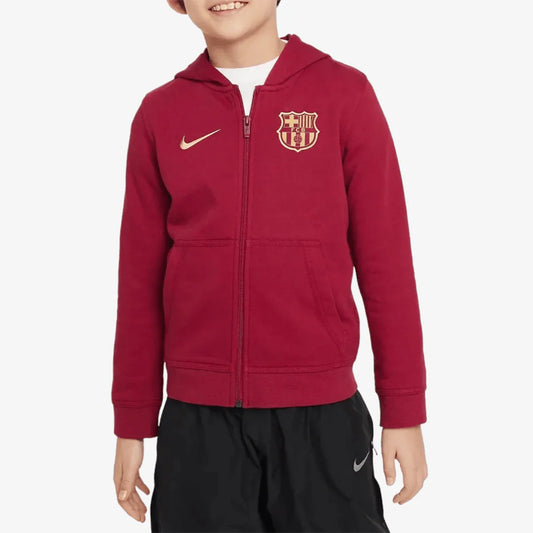 Youth FC Barcelona Full-Zip Club Hoodie