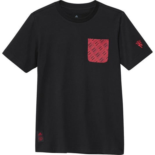 Youth Manchester United Pocket Tee [Black]