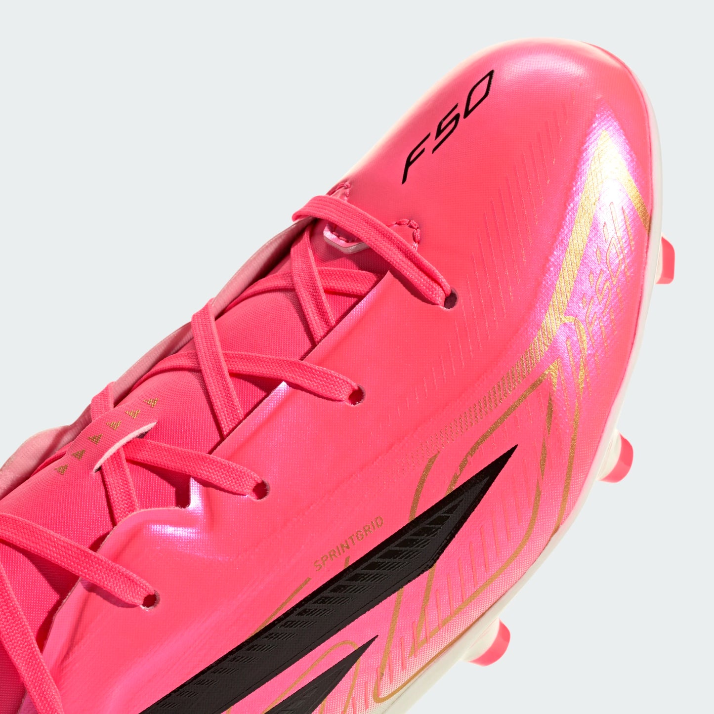Adidas Junior F50 Hyperfast League FG [Soltur/Black/Gold]