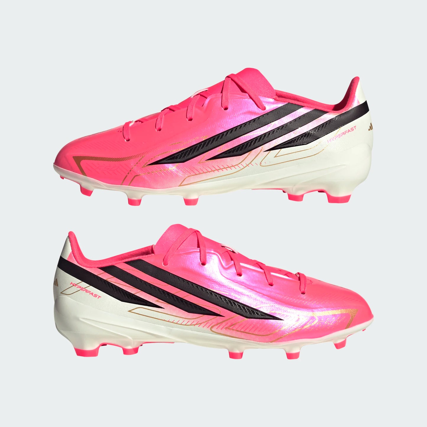 Adidas Junior F50 Hyperfast League FG [Soltur/Black/Gold]