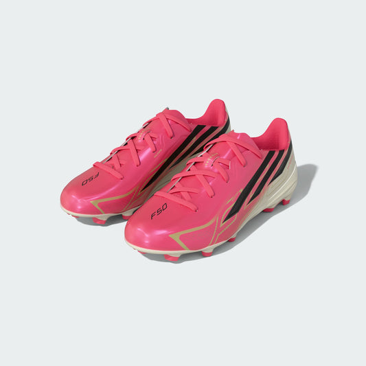 Adidas Junior F50 Hyperfast League FG [Soltur/Black/Gold]