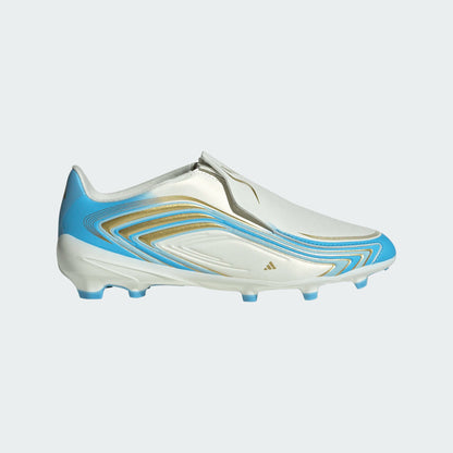 Adidas Junior F50 Messi League Laceless FG [Ivory/Ice Blue]