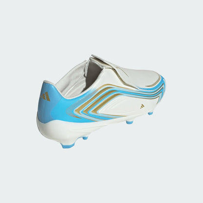 Adidas Junior F50 Messi League Laceless FG [Ivory/Ice Blue]