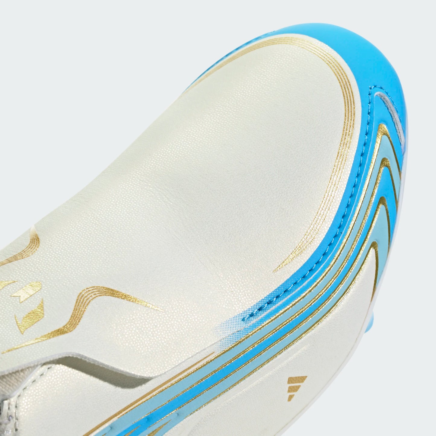Adidas Junior F50 Messi League Laceless FG [Ivory/Ice Blue]
