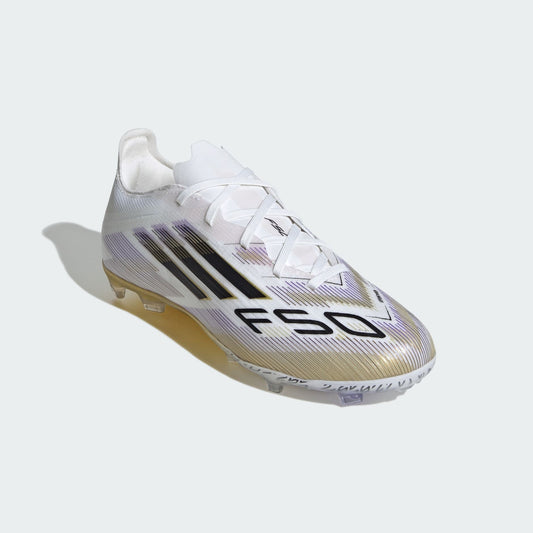 Junior F50 Elite FG [White/Core Black/Gold]