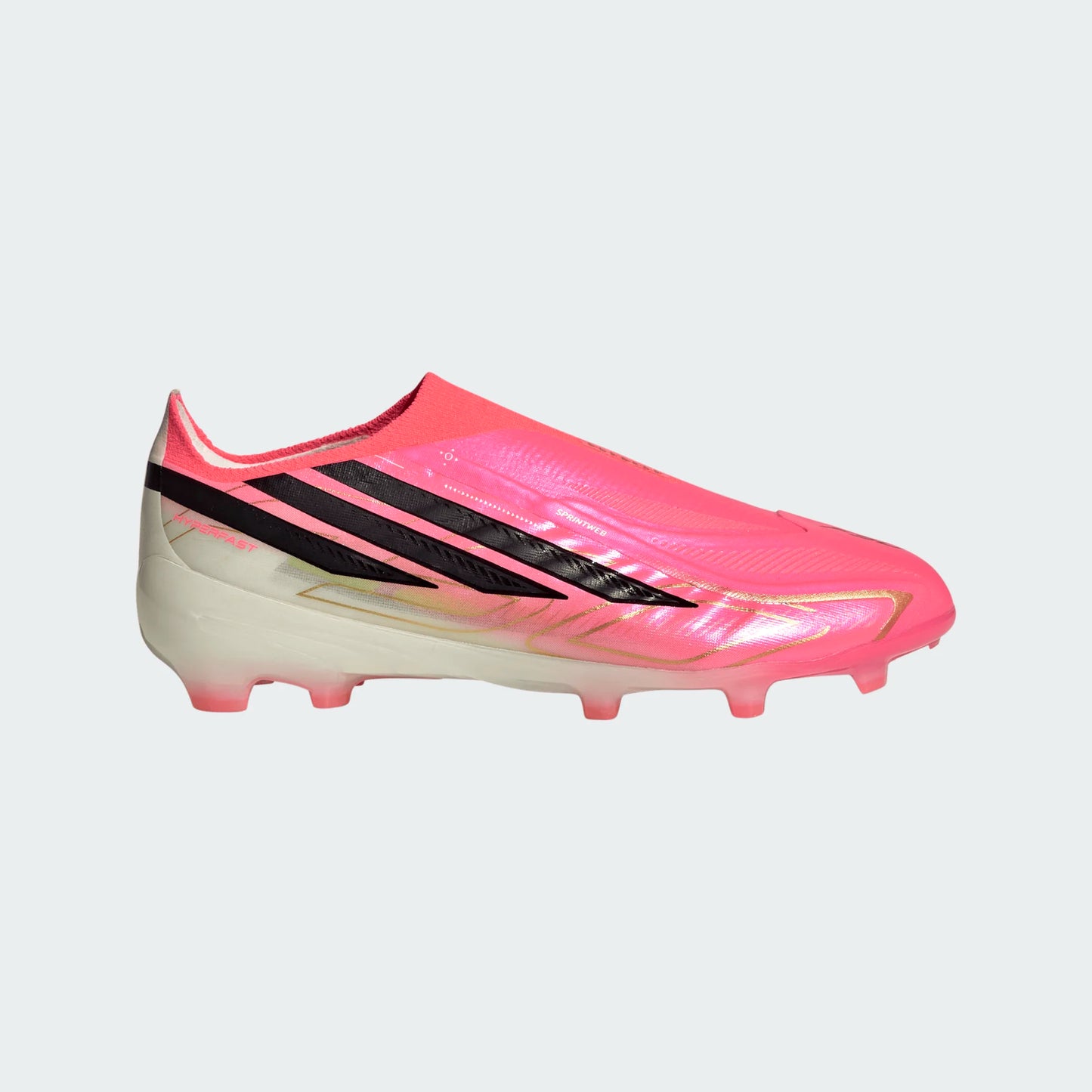 Adidas Junior F50 Hyperfast Elite Laceless FG [Soltur/Black/Gold]