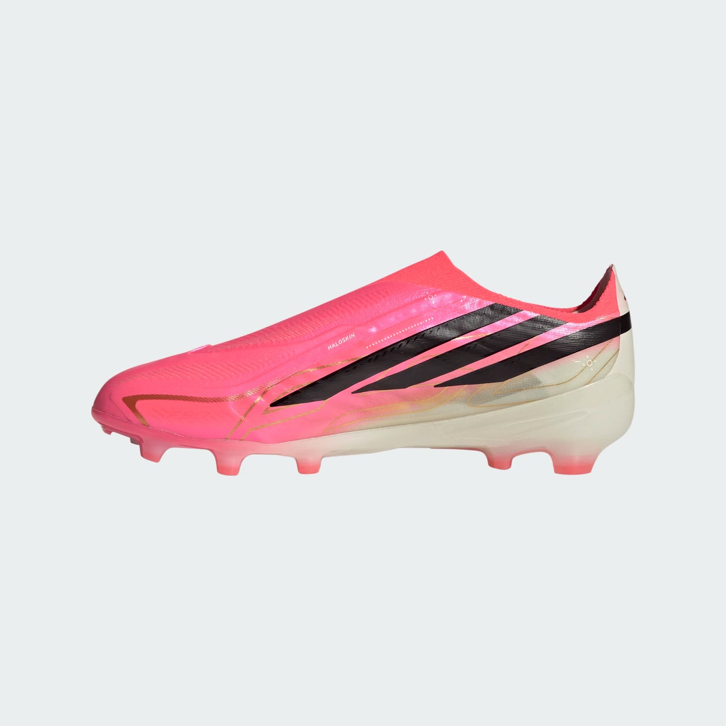 Adidas Junior F50 Hyperfast Elite Laceless FG [Soltur/Black/Gold]