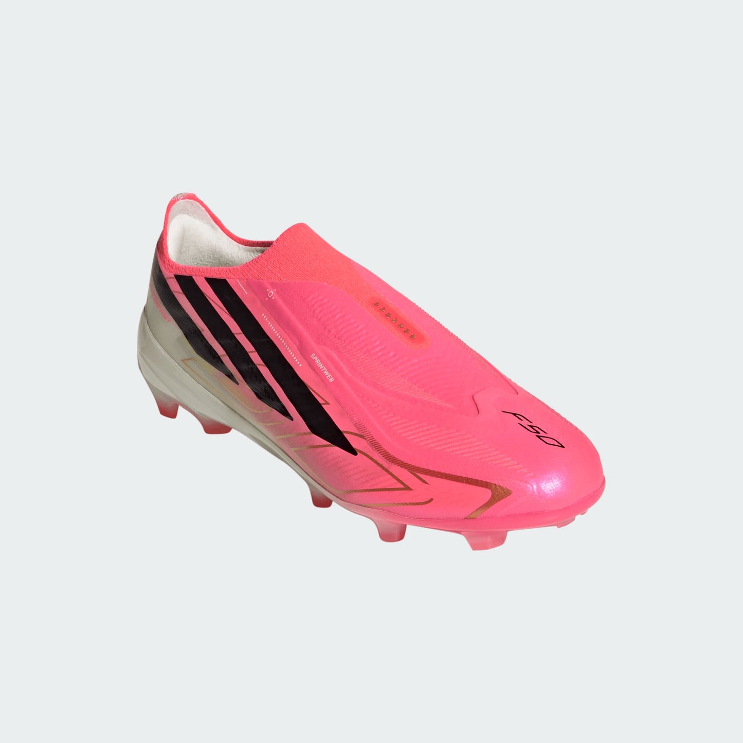 Adidas Junior F50 Hyperfast Elite Laceless FG [Soltur/Black/Gold]