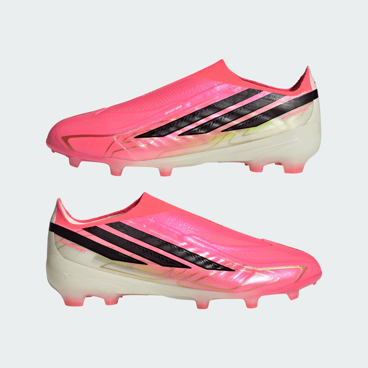 Adidas Junior F50 Hyperfast Elite Laceless FG [Soltur/Black/Gold]