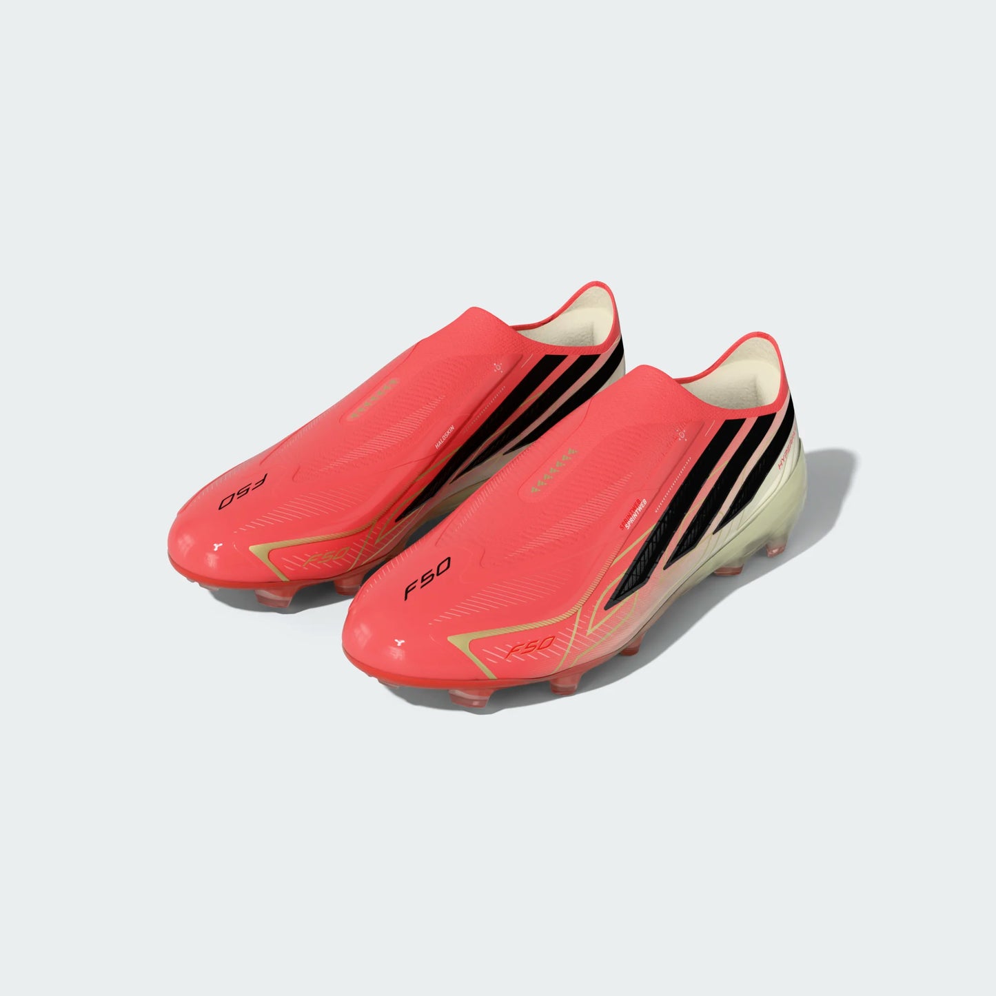 Adidas Junior F50 Hyperfast Elite Laceless FG [Soltur/Black/Gold]