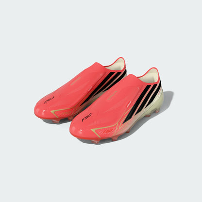 Adidas Junior F50 Hyperfast Elite Laceless FG [Soltur/Black/Gold]