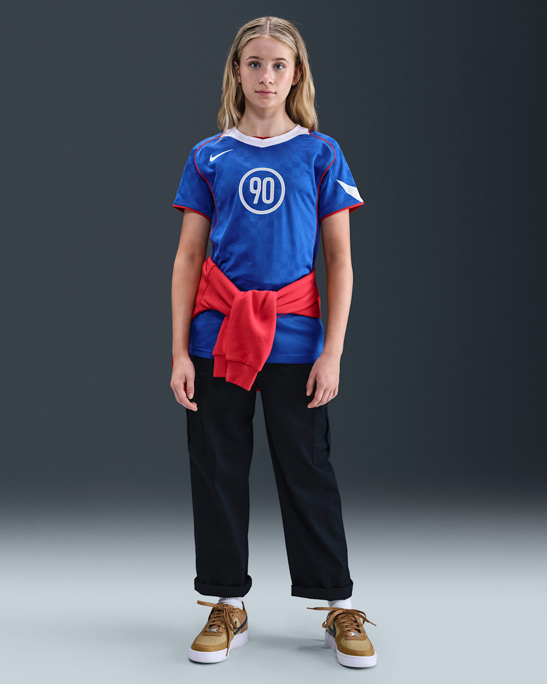 Youth Total 90 Jersey [Game Royal/ White/ Sport Red]