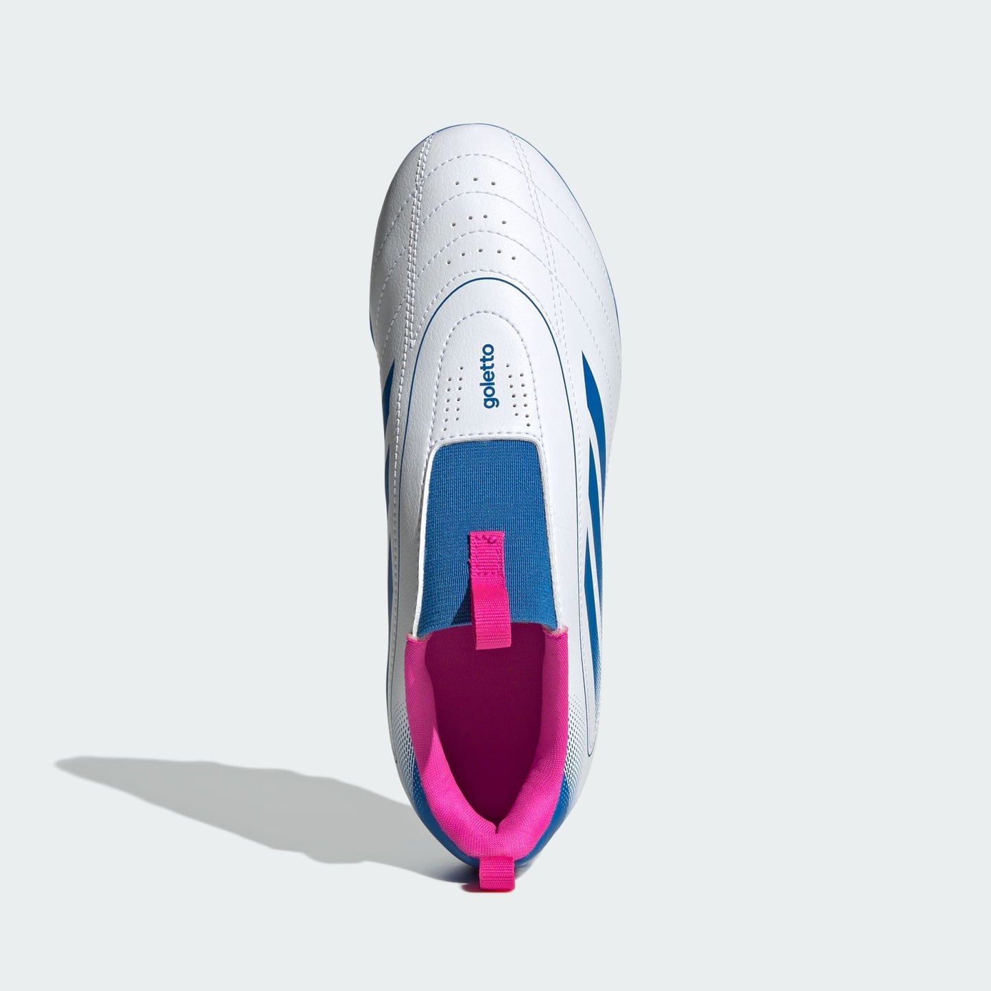 Junior Goletto IX LL FG [White/Royal/Team Shock Pink]