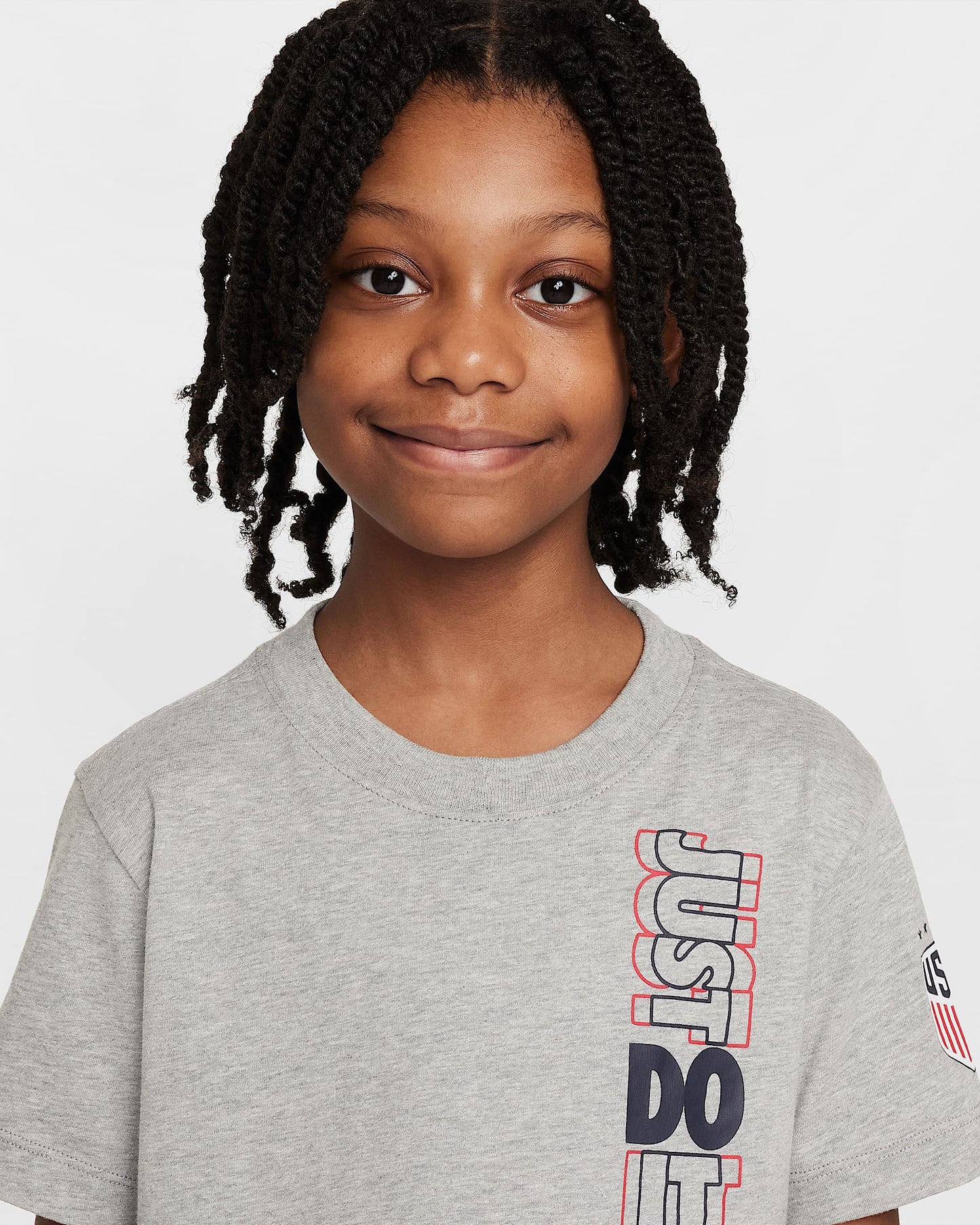 Youth USA Just Do It Tee [Heather Grey]