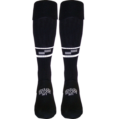 USSF Two Stripe Referee Sock