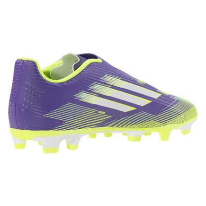 Junior F50 Club Velcro FxG [Purple/White/Lucid Lemon]