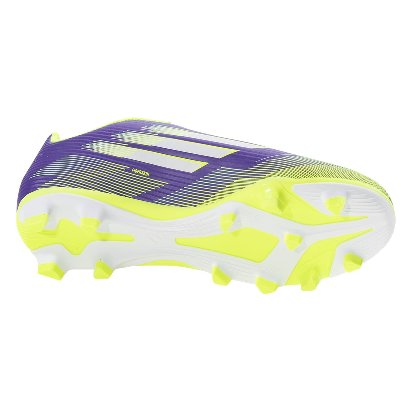 Junior F50 Club Velcro FxG [Purple/White/Lucid Lemon]
