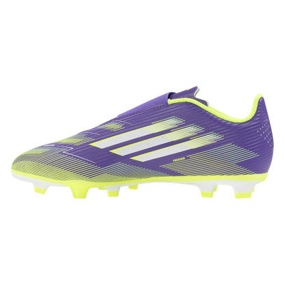 Junior F50 Club Velcro FxG [Purple/White/Lucid Lemon]