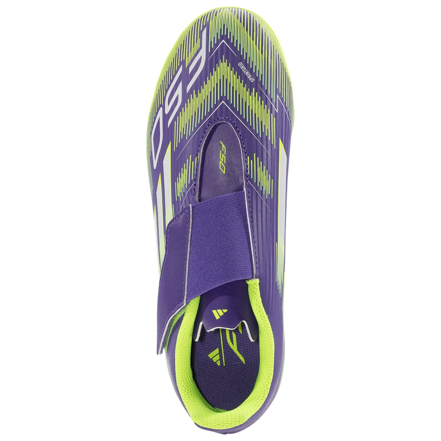 Junior F50 Club Velcro FxG [Purple/White/Lucid Lemon]