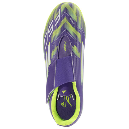 Junior F50 Club Velcro FxG [Purple/White/Lucid Lemon]