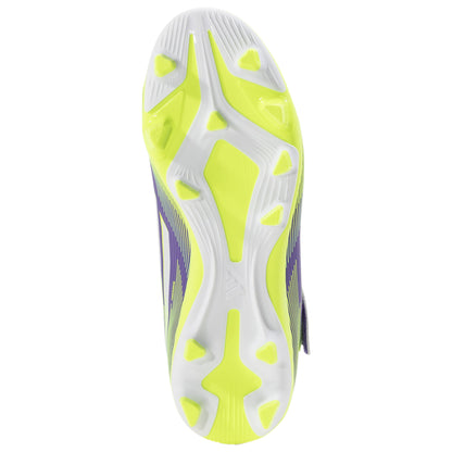 Junior F50 Club Velcro FxG [Purple/White/Lucid Lemon]