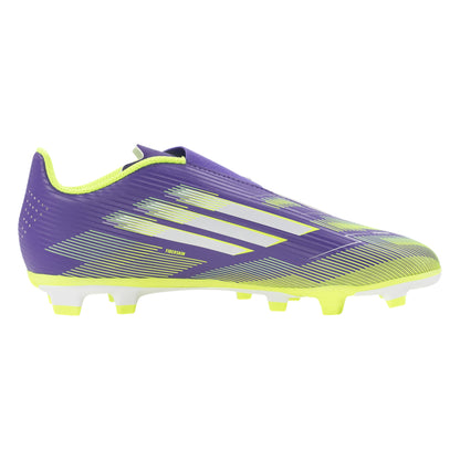 Junior F50 Club Velcro FxG [Purple/White/Lucid Lemon]