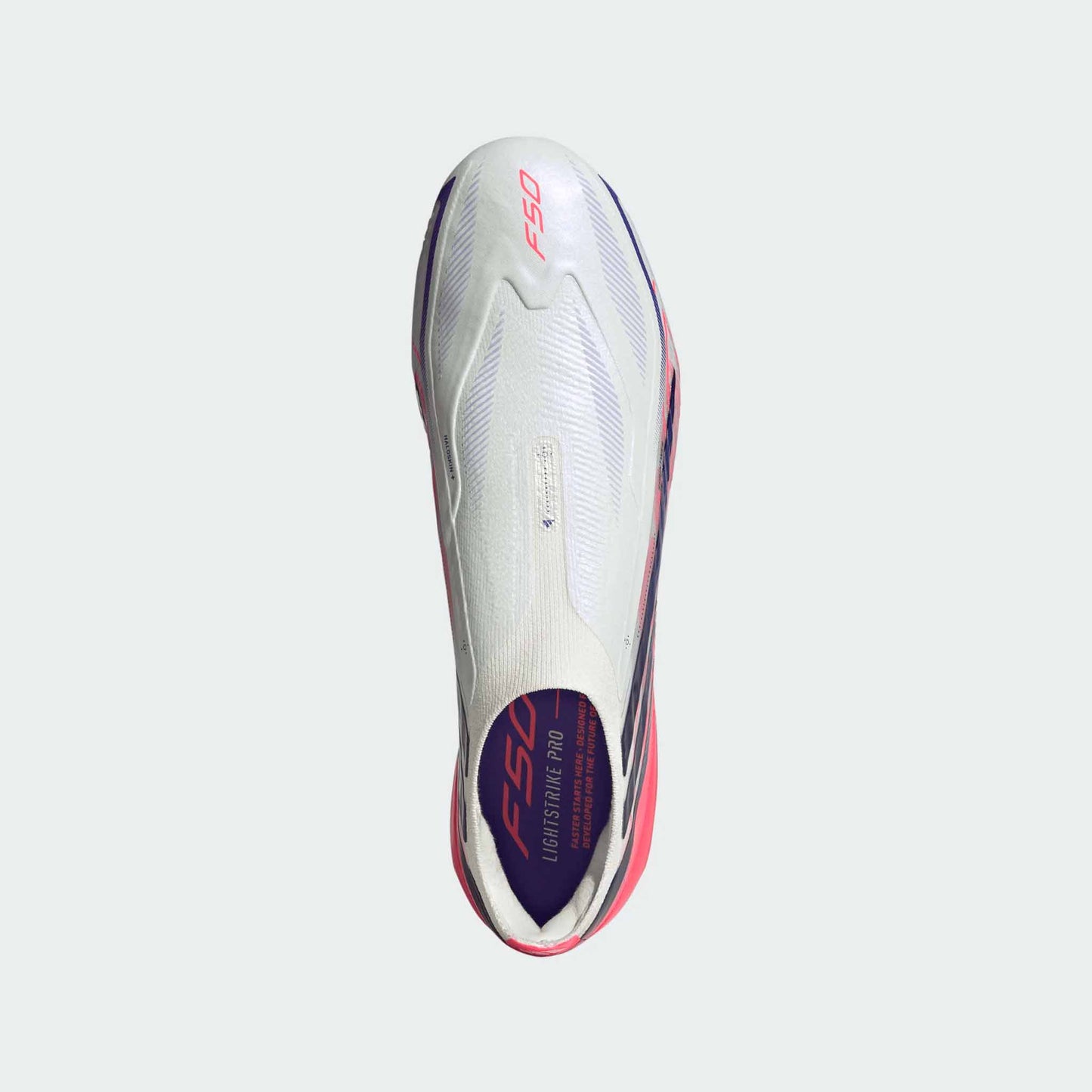 F50 Hyperfast Laceless Elite FG [Cloud White/ Solar Purple]