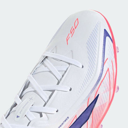 Junior F50 Hyperfast Elite FG [Cloud White/Solar Purple]