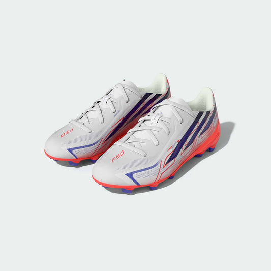 Junior F50 Hyperfast League FG [Cloud White/Solar Purple]