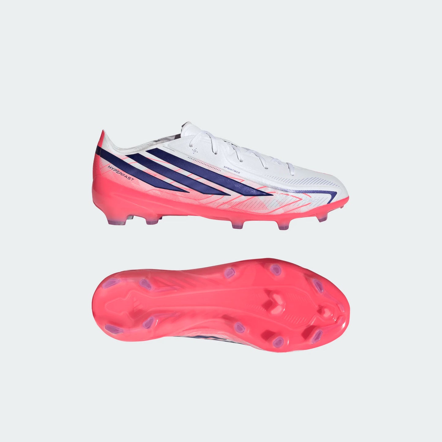 Junior F50 Hyperfast Elite FG [Cloud White/Solar Purple]
