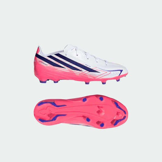 Junior F50 Hyperfast League FG [Cloud White/Solar Purple]