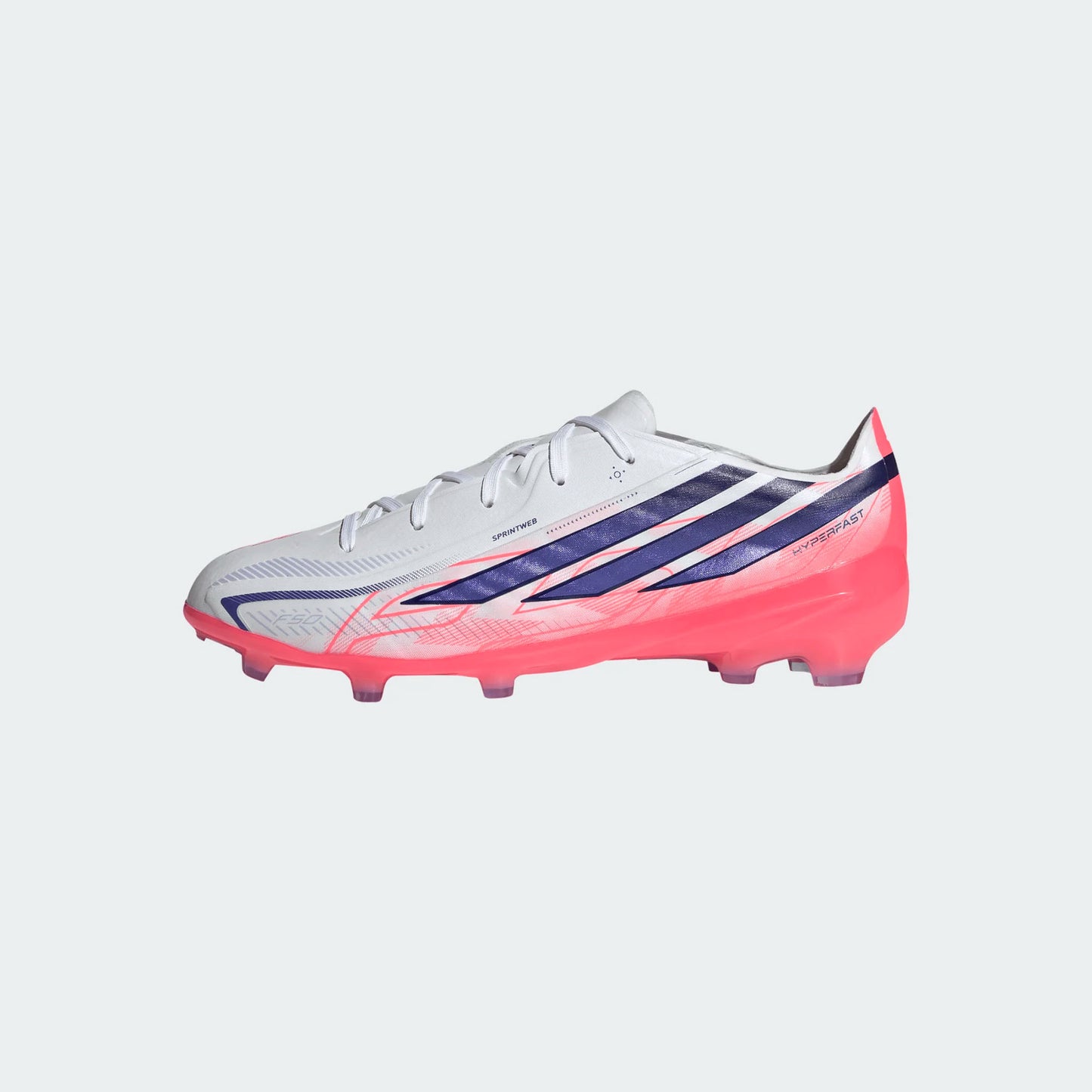 Junior F50 Hyperfast Elite FG [Cloud White/Solar Purple]