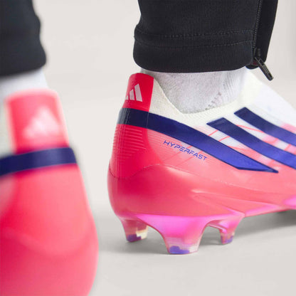 F50 Hyperfast Laceless Elite FG [Cloud White/ Solar Purple]